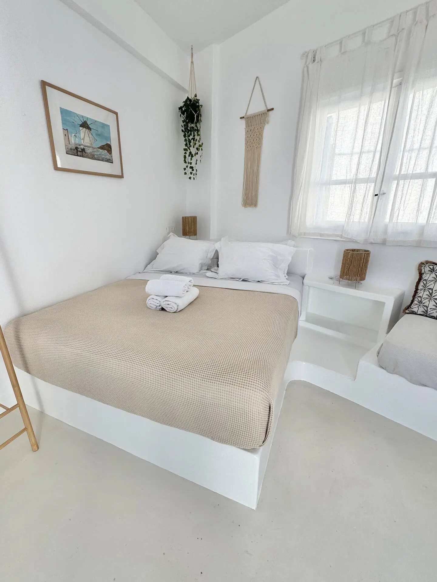 Windmills studio with rooftop terrace bedroom